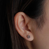 316L Stainless Steel Aurora Bead Flatback Earrings