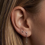 316L Stainless Steel Chain Drop Flatback Earrings