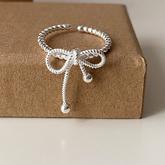 Beaded Bow Ring