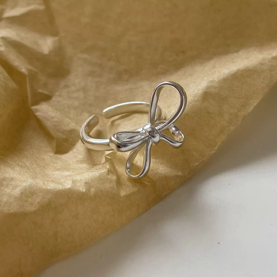 Silver Bow Ring