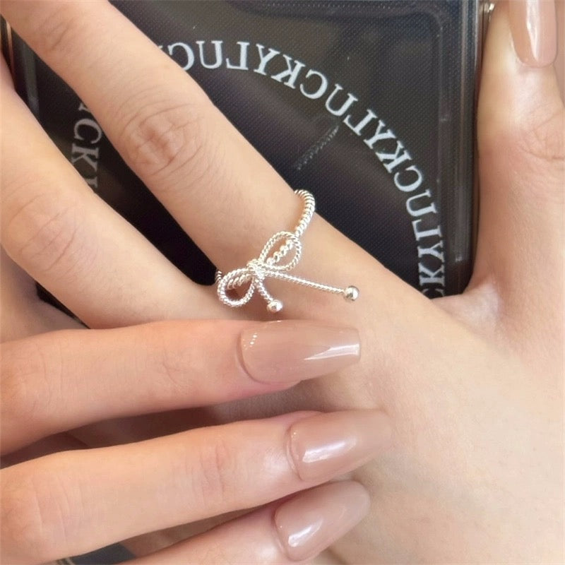 Beaded Bow Ring - Coddle Heaven