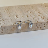 CH Mini Bow Pearl Earrings