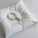 Elastic Pearl Small Tag Ring - Coddle Heaven