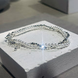 Stone Pearl Cross Bracelet