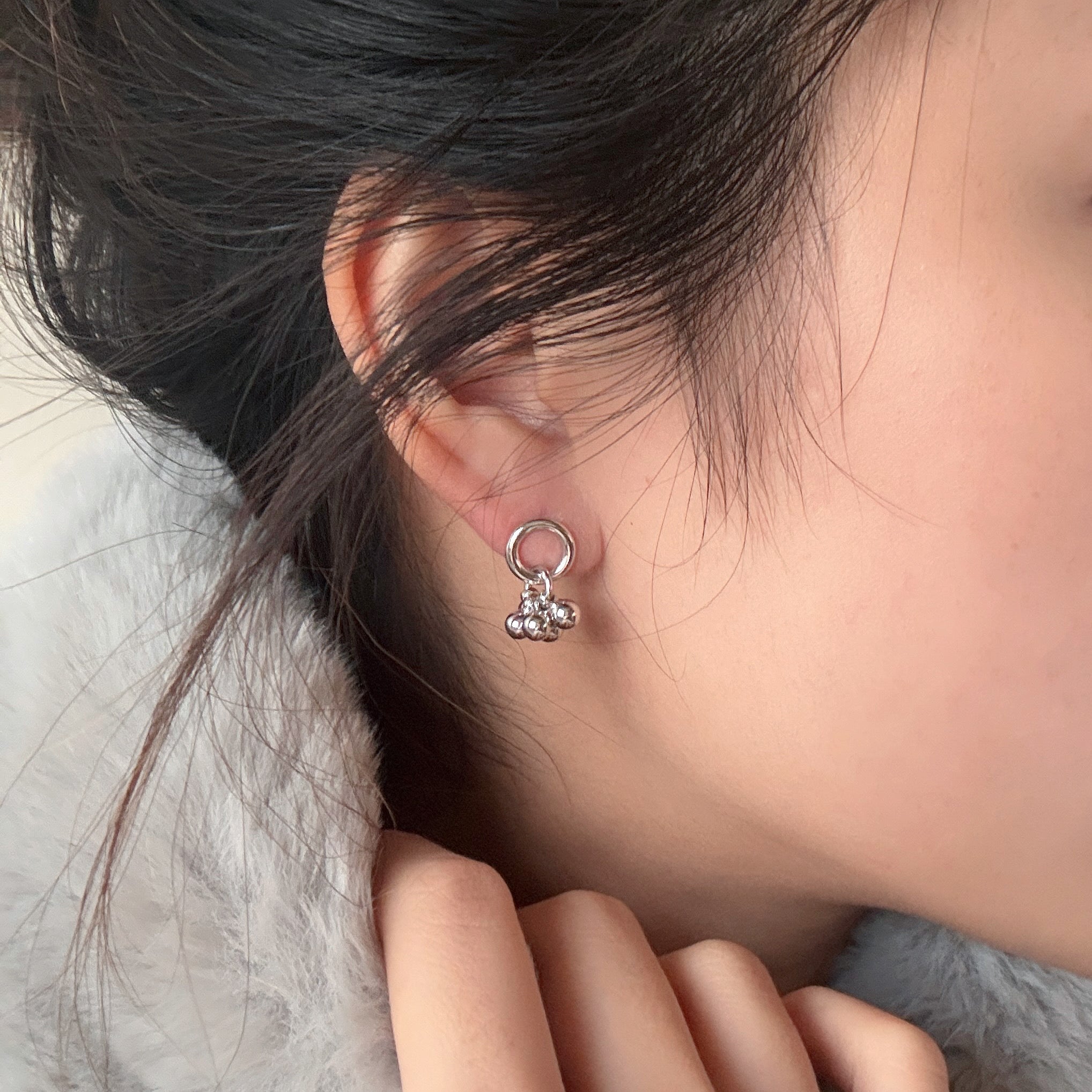 Grape Circle Earrings - Coddle Heaven