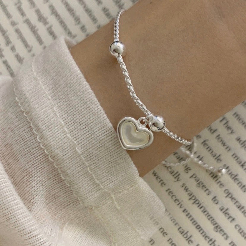 Silver Heart Bracelet