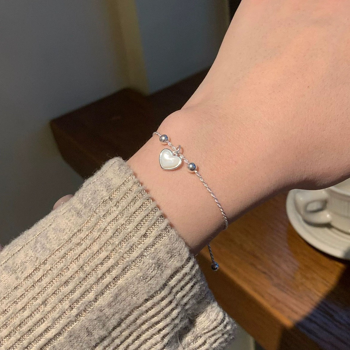 Silver Heart Bracelet