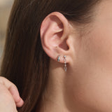 316L Stainless Steel Chain Drop Flatback Earrings