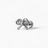 316L Stainless Steel Micro Bow Flatback Earrings