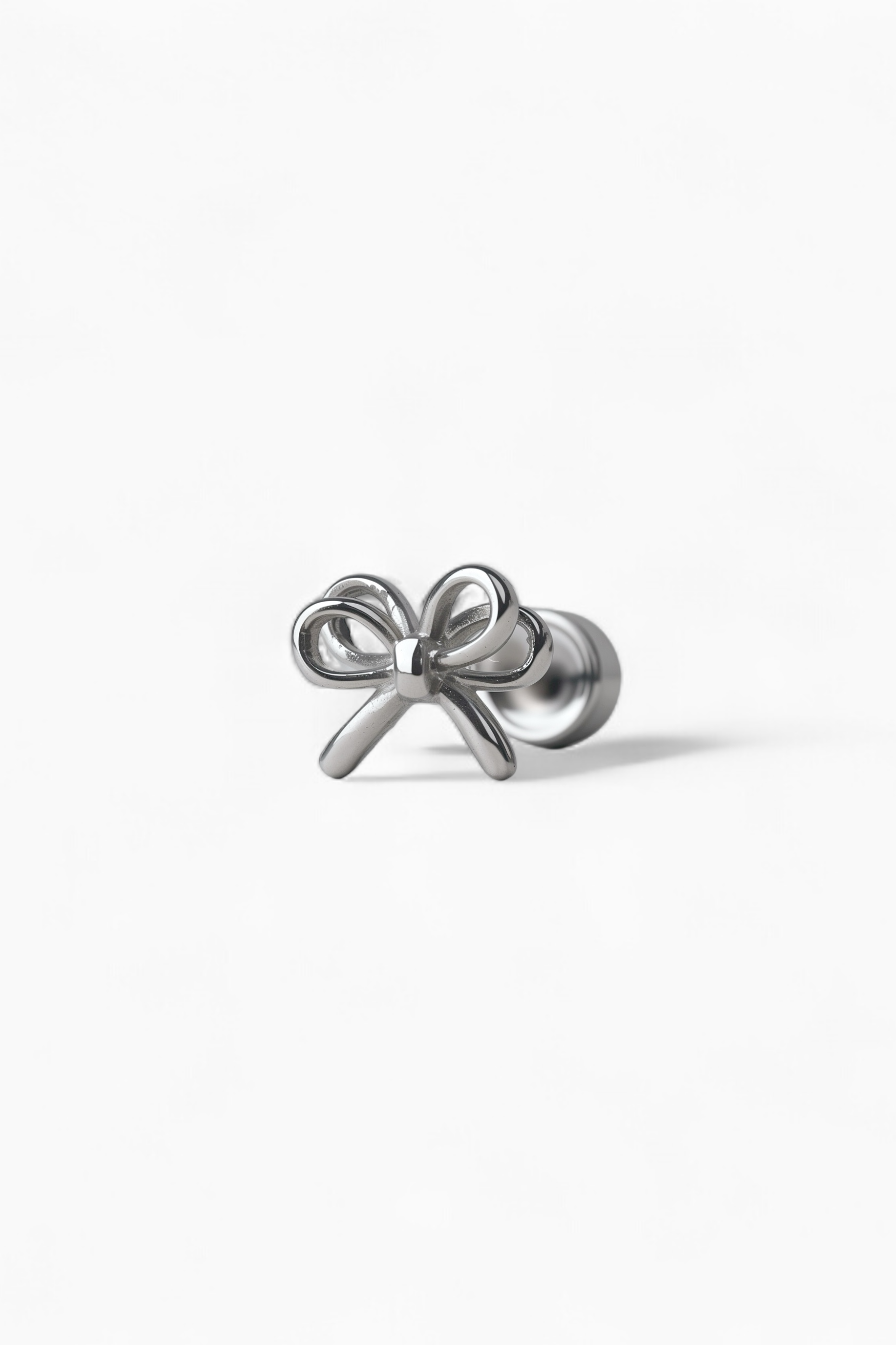 316L Stainless Steel Micro Bow Flatback Earrings