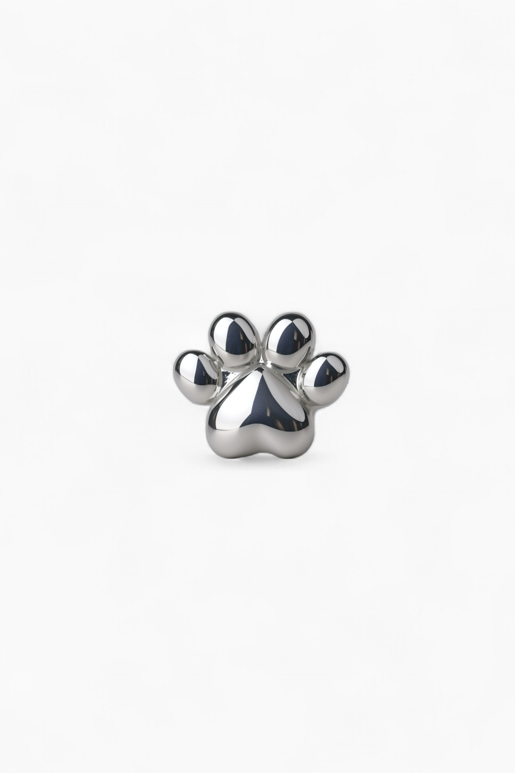 316L Stainless Steel Paw Flatback Earrings