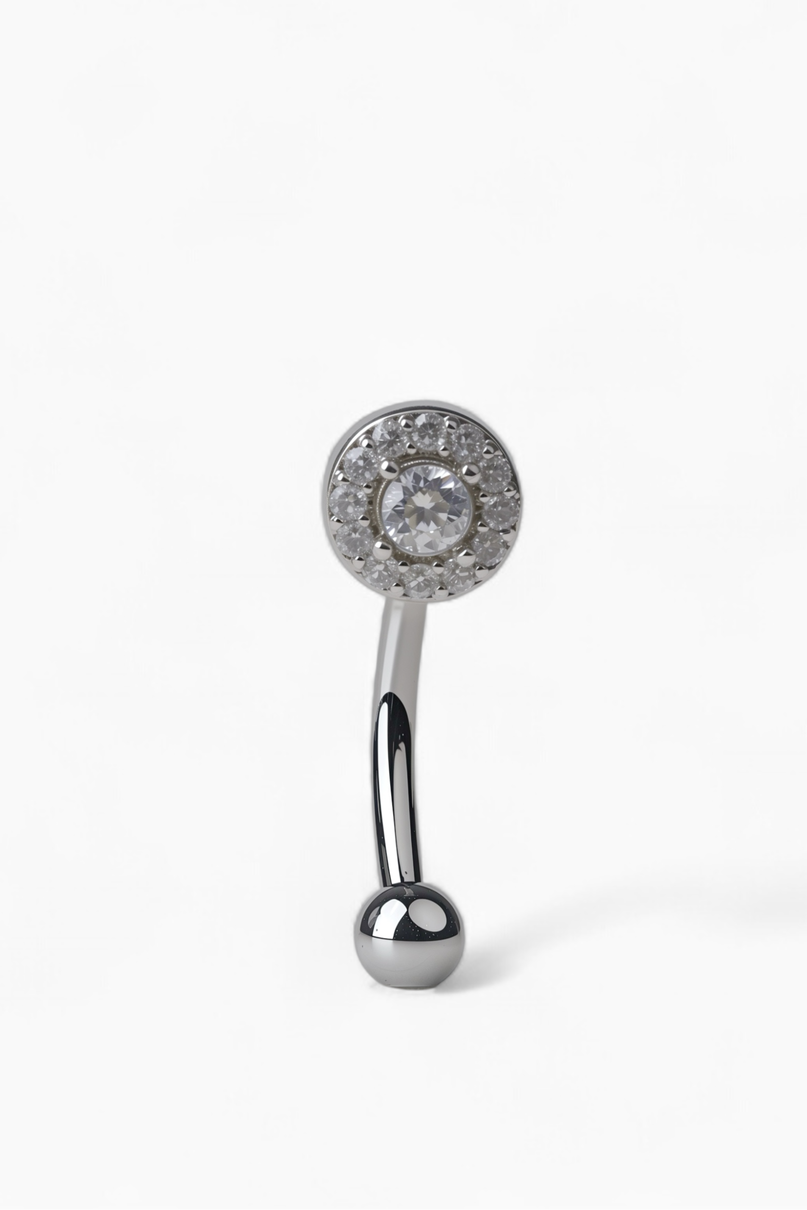 316L Stainless Steel Sparkling Shower Flatback Earrings