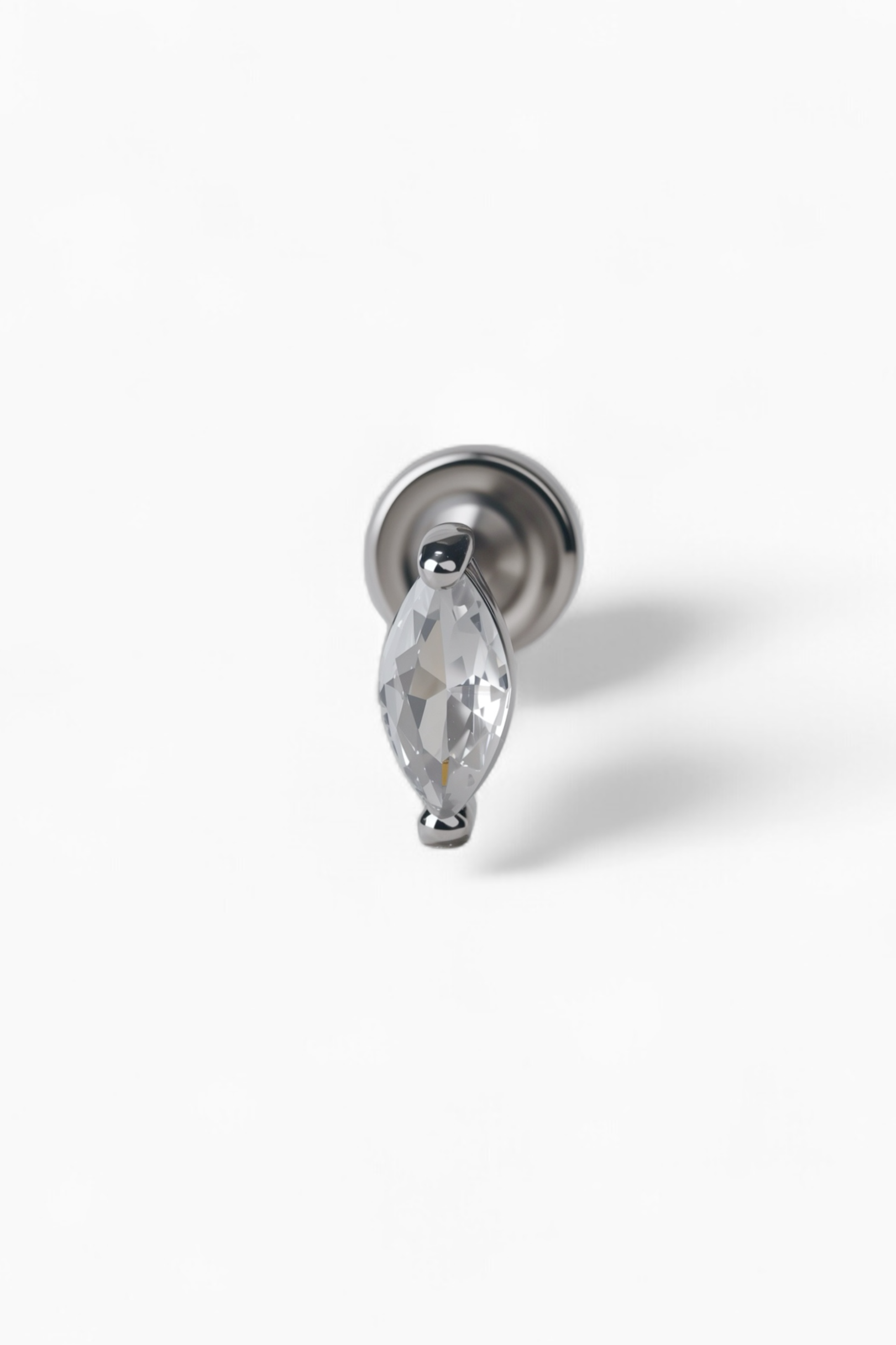316L Stainless Steel Olive Diamond Flatback Earrings