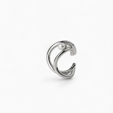 Twin Curve Pearl Ear Cuff