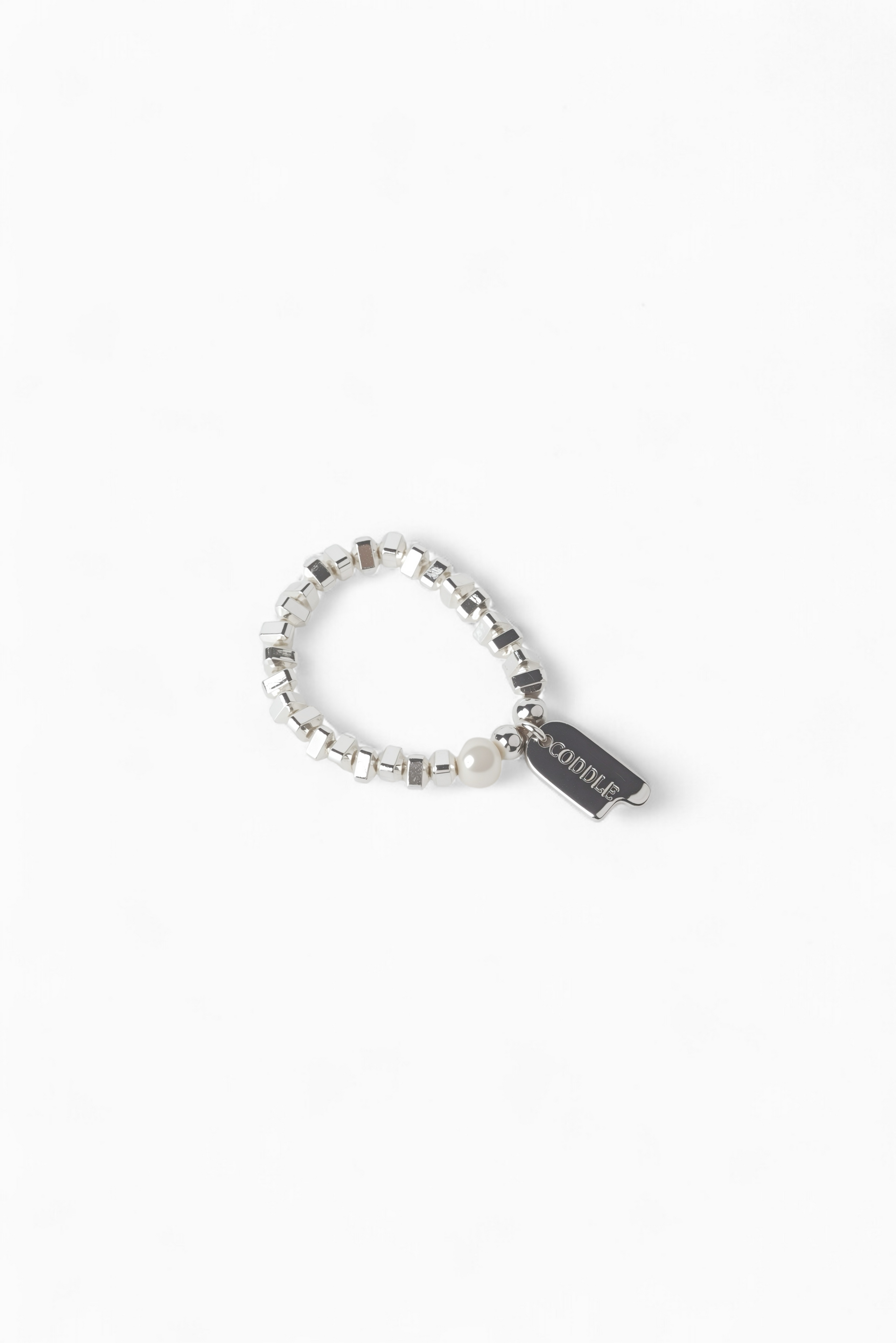 CH Elastic Pearl Small Tag Ring