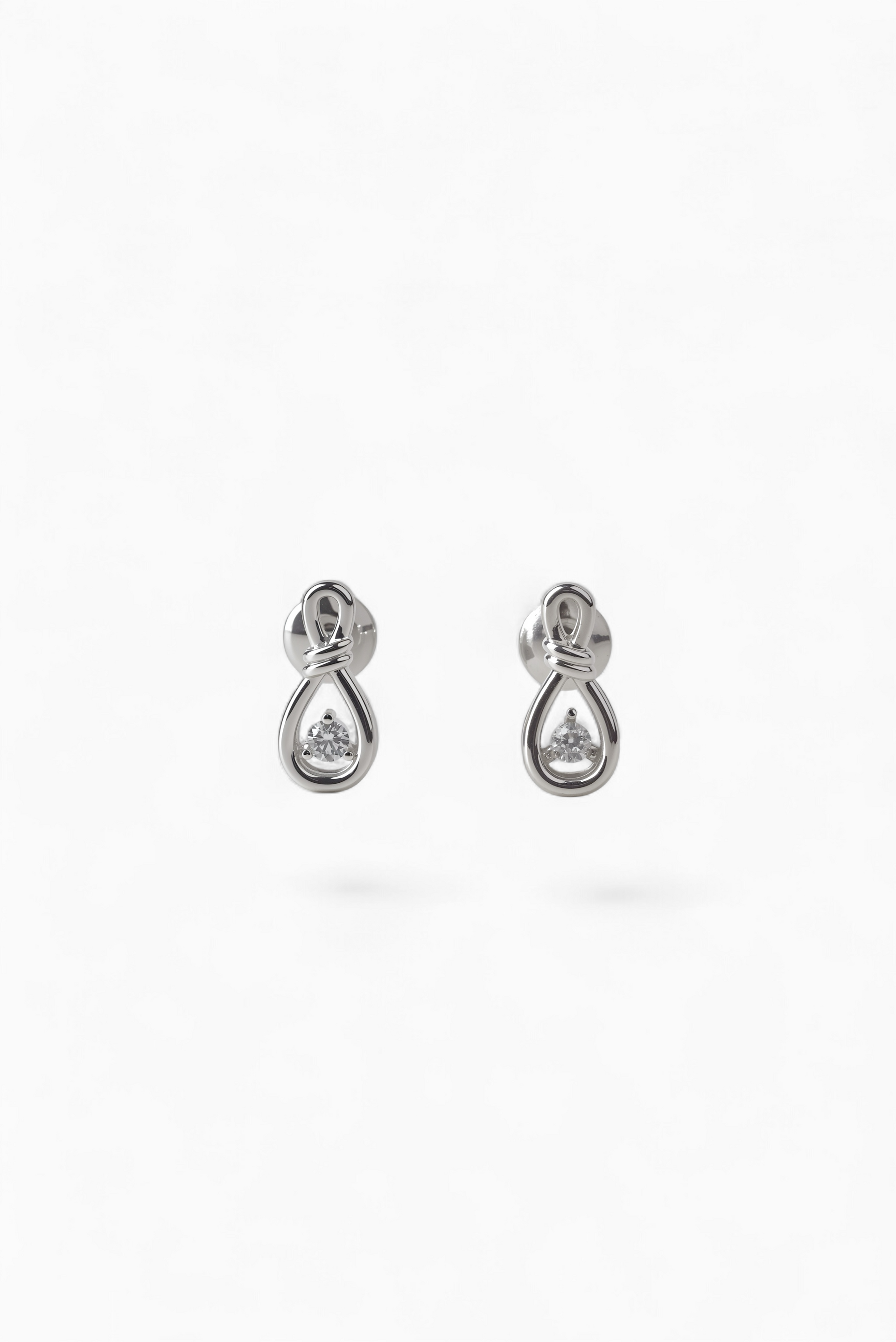 Diamond Knot Earrings