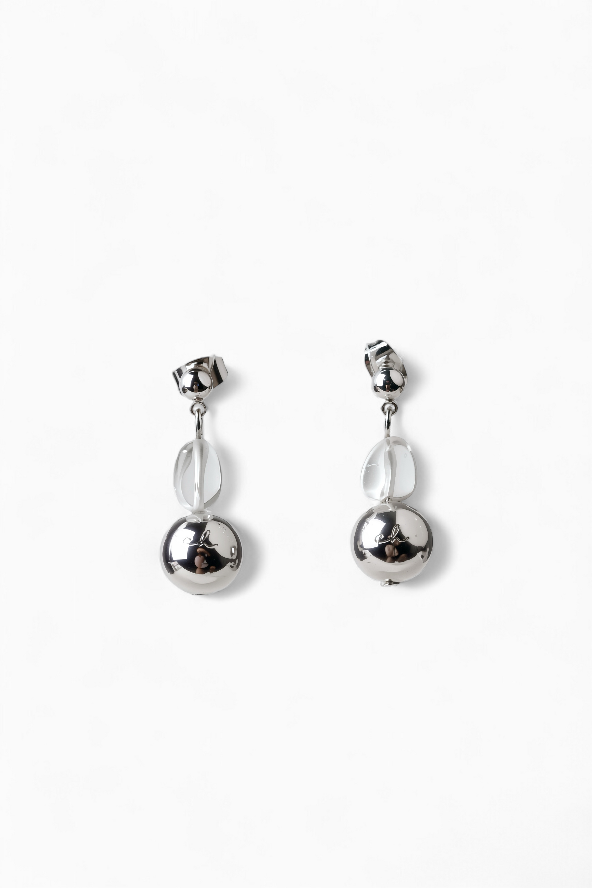 Frosted Ice Cube Earrings
