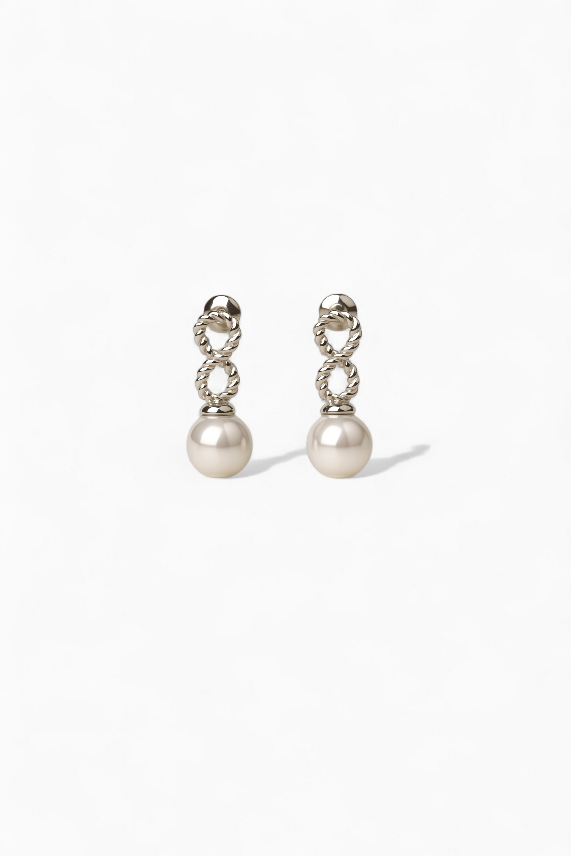 Knotted Pearl Earrings