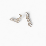 Silver Link Drop Earrings