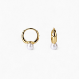 Pearl Hoop Earrings