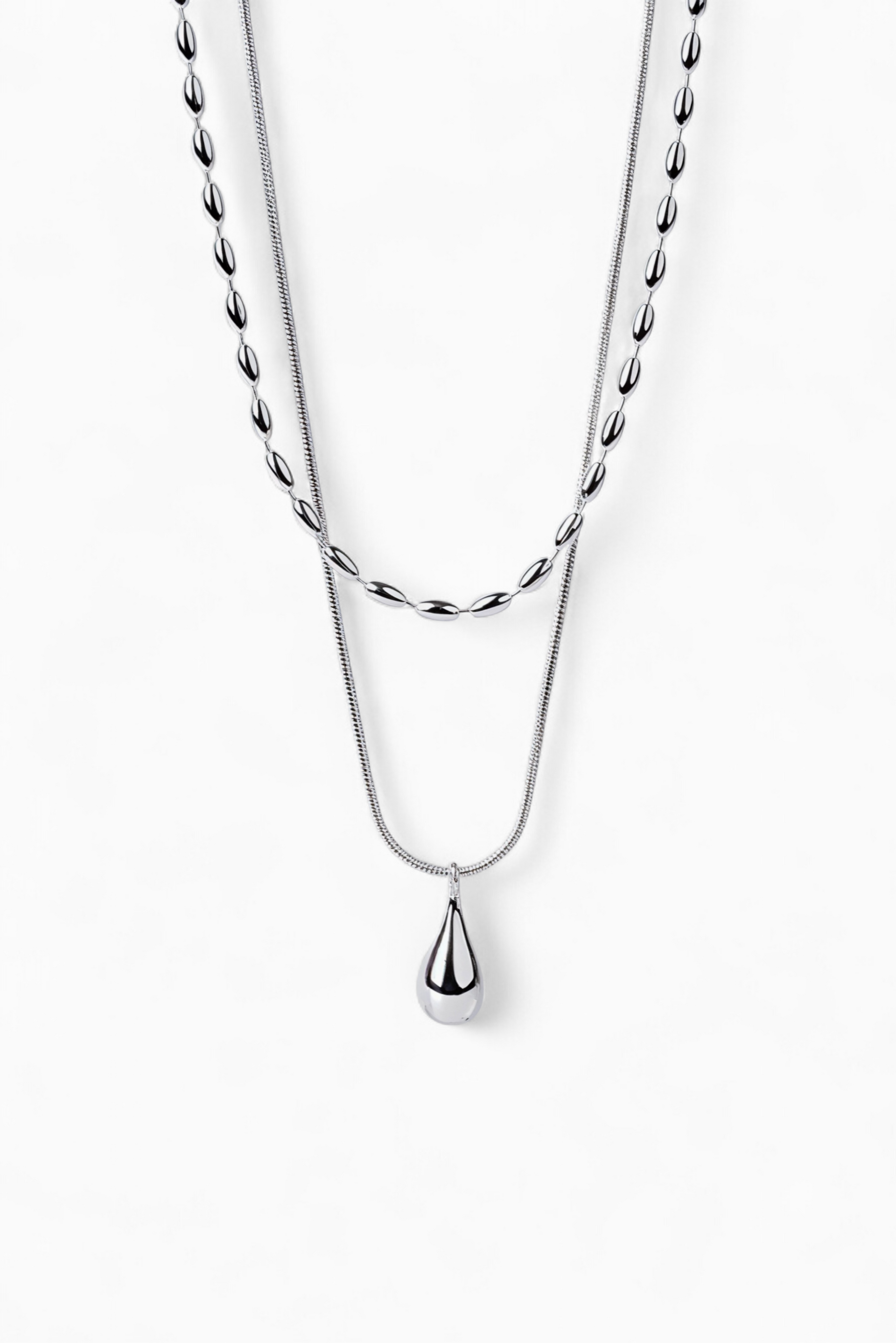 Double Layered Drop Necklace