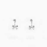 S999 Tiny Dot Bow Earrings