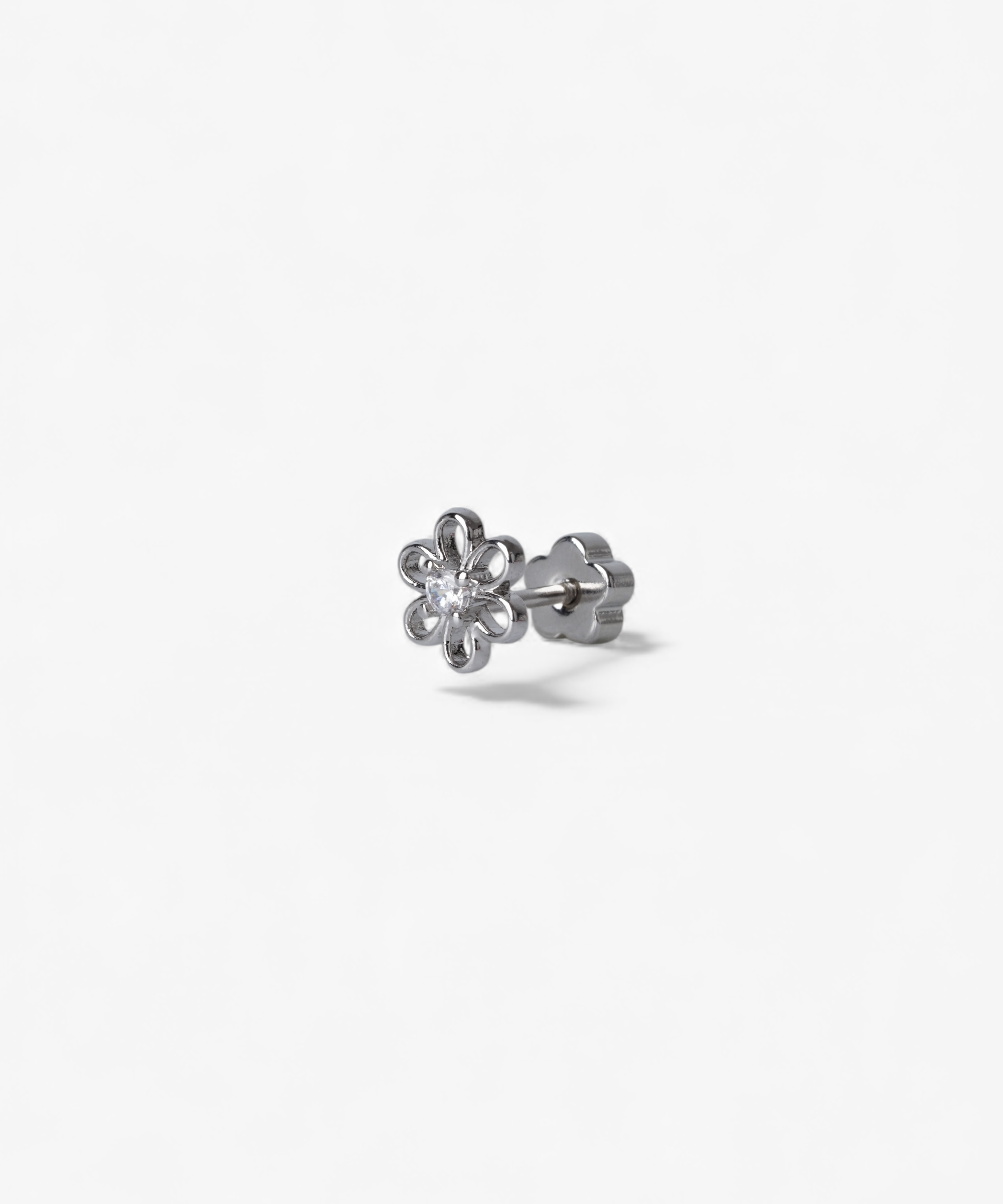 316L Stainless Steel Daisy Chain Flatback Earrings