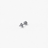 316L Stainless Steel Sweet Trinity Flower Flatback Earrings
