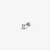 316L Stainless Steel Cube Spark Flower Flatback Earrings