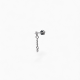 316L Stainless Steel Chain Drop Flatback Earrings