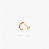 316L Stainless Steel J-Hook Flatback Earrings