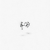 316L Stainless Steel Anchor Pave Flatback Earrings