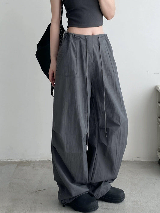 American Style Loose Low Waist Trousers - Coddle Heaven