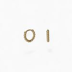Beaded Mini Hoop Earrings (10mm) - Coddle Heaven