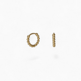 Beaded Mini Hoop Earrings (10mm) - Coddle Heaven