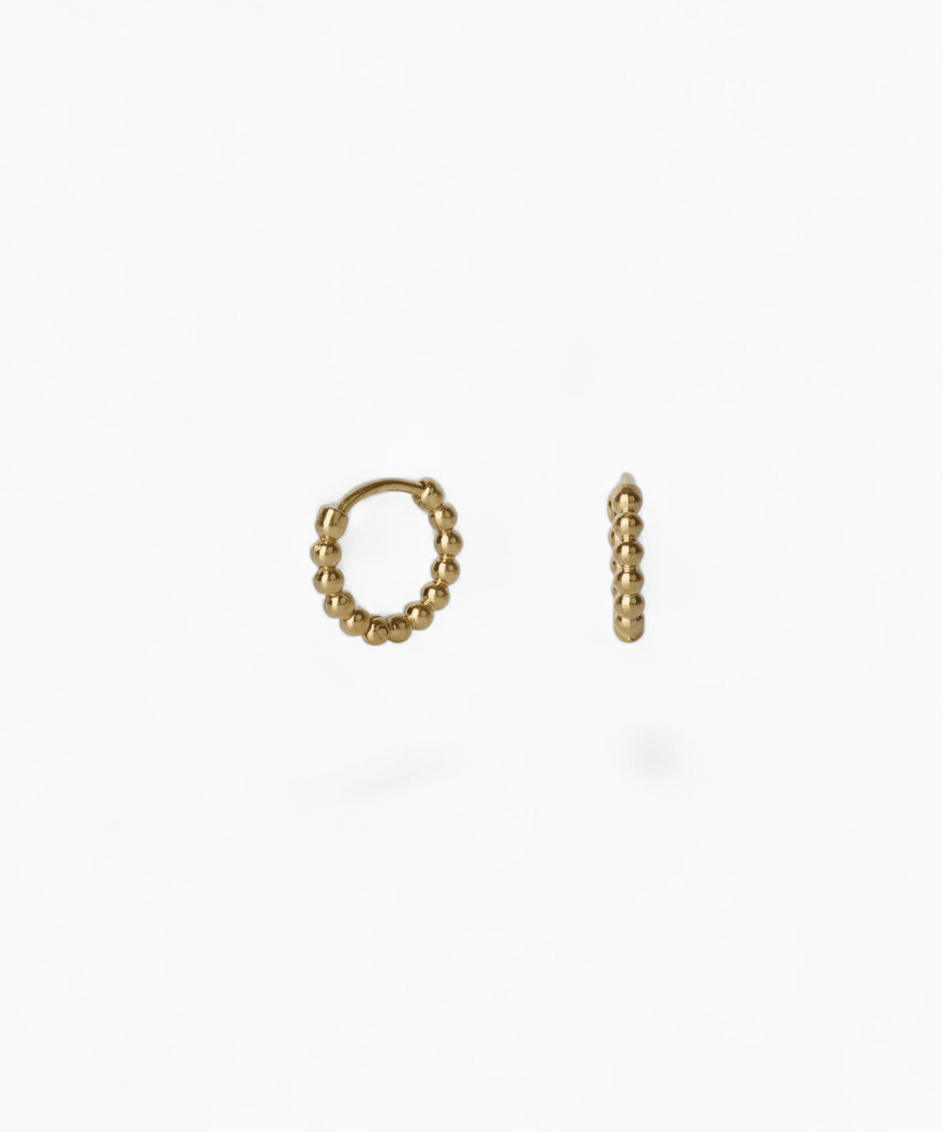 Beaded Mini Hoop Earrings (10mm) - Coddle Heaven