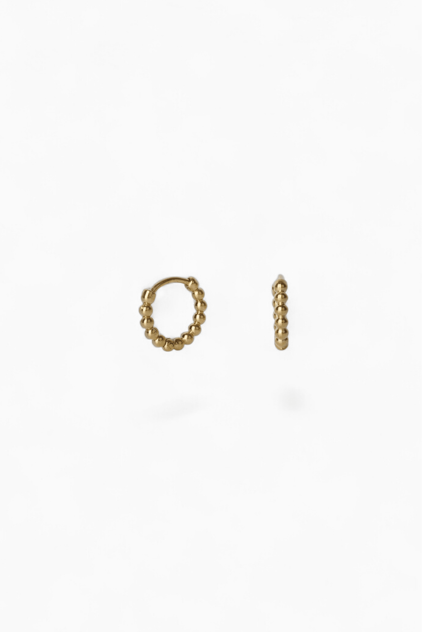 Beaded Mini Hoop Earrings (10mm) - Coddle Heaven