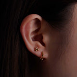 Beaded Mini Hoop Earrings (10mm) - Coddle Heaven