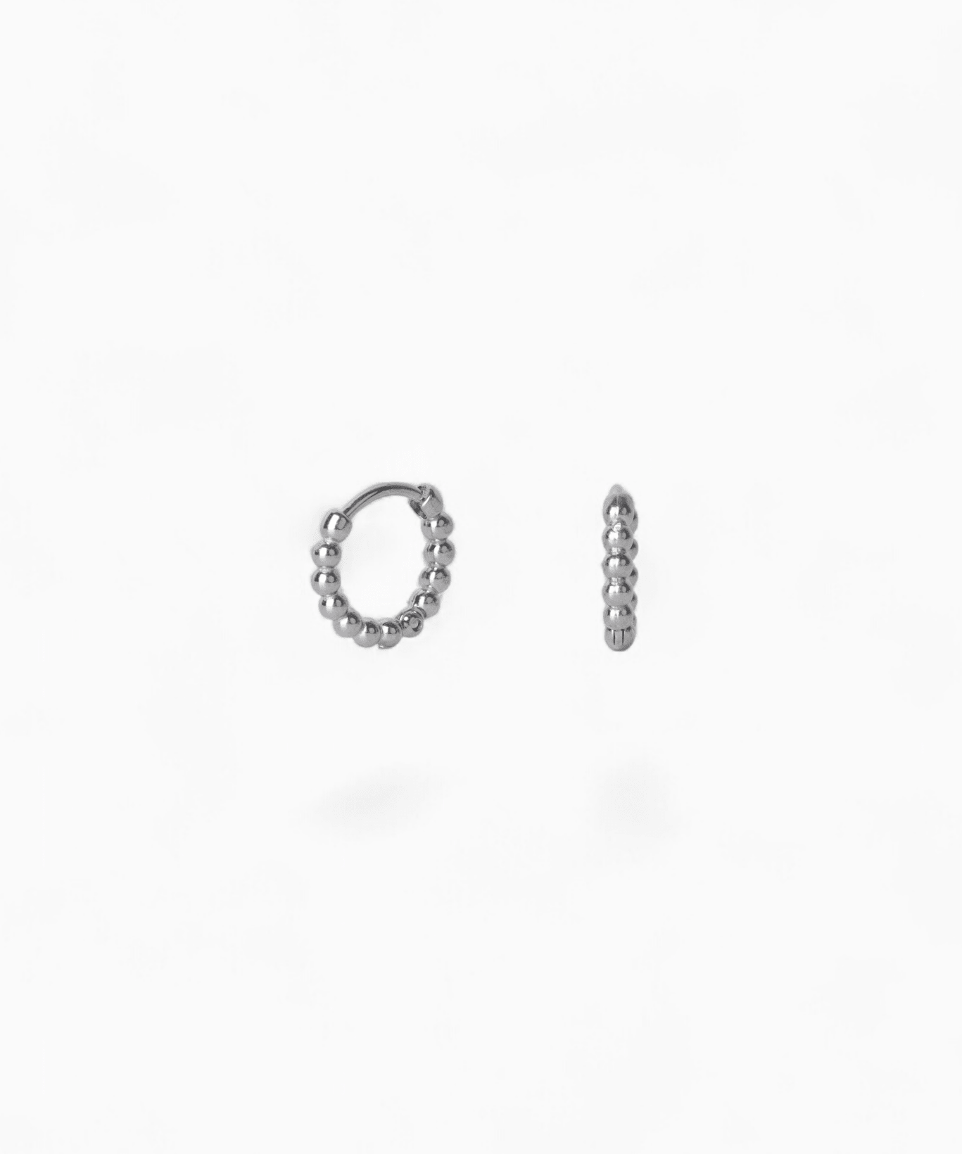 Beaded Mini Hoop Earrings (10mm) - Coddle Heaven