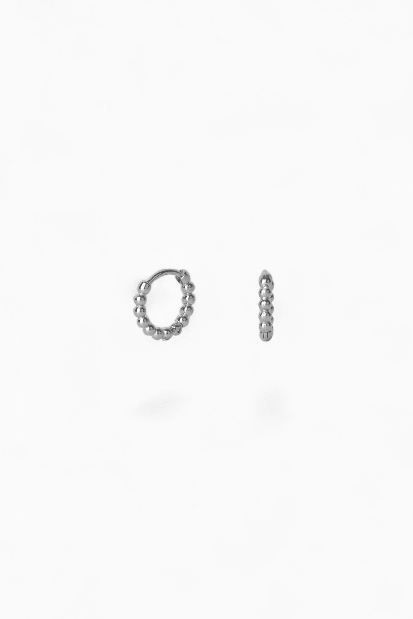 Beaded Mini Hoop Earrings (10mm) - Coddle Heaven