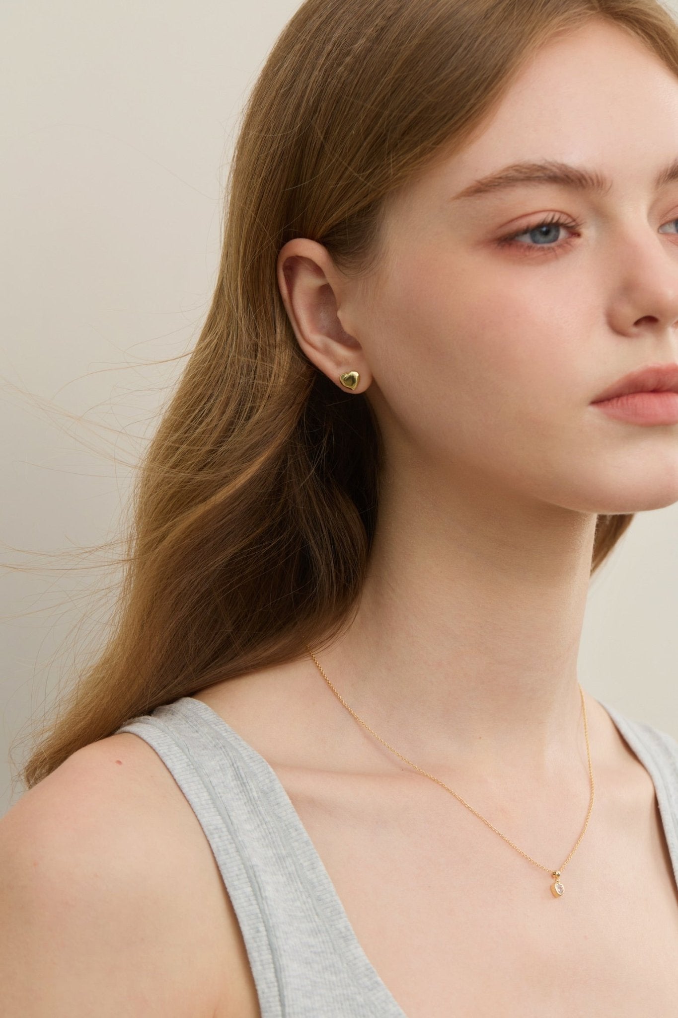 Bezel Heart Necklace - Coddle Heaven