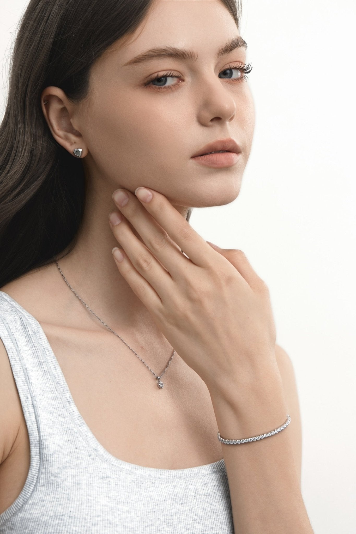 Bezel Heart Necklace - Coddle Heaven