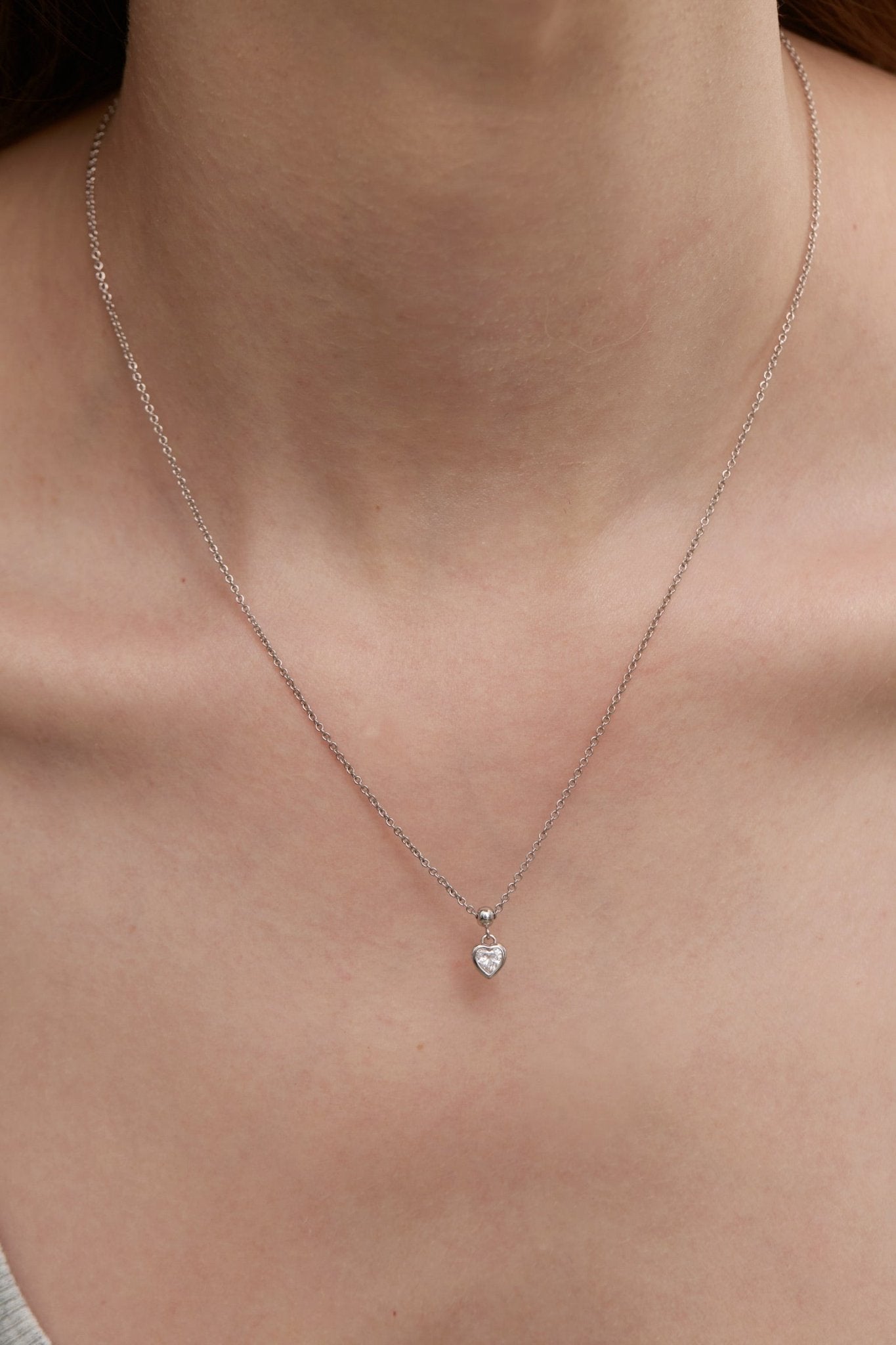 Bezel Heart Necklace - Coddle Heaven