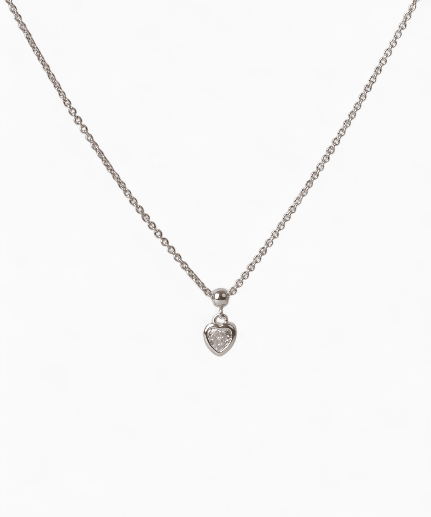 Bezel Heart Necklace - Coddle Heaven