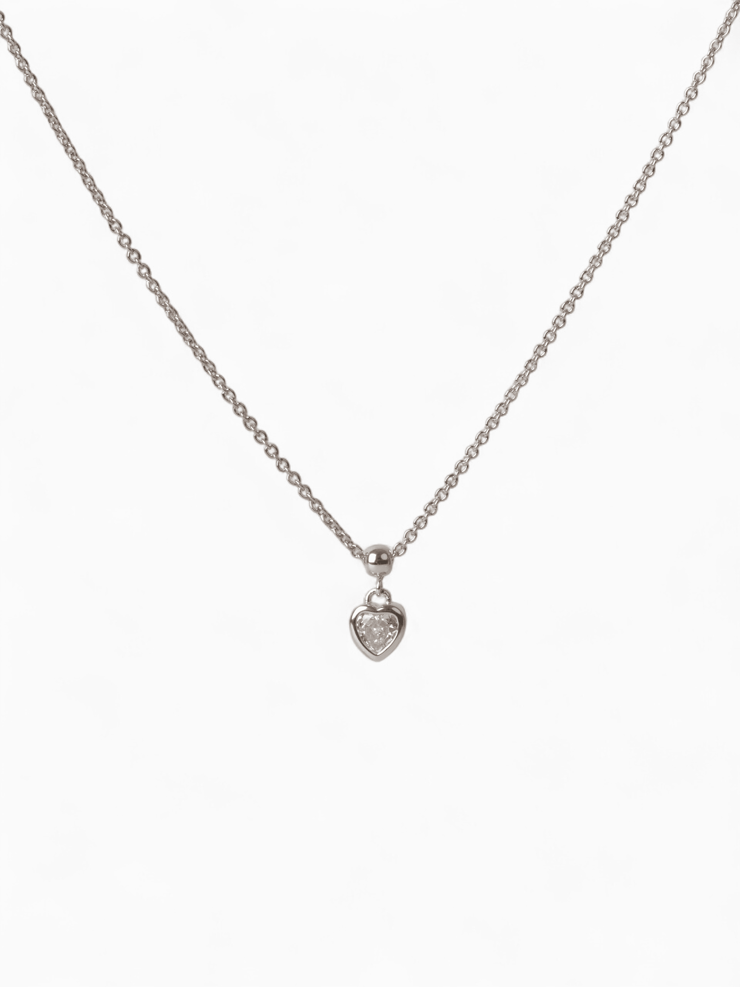 Bezel Heart Necklace - Coddle Heaven