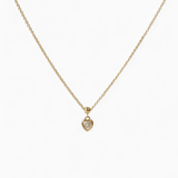 Bezel Heart Necklace - Coddle Heaven