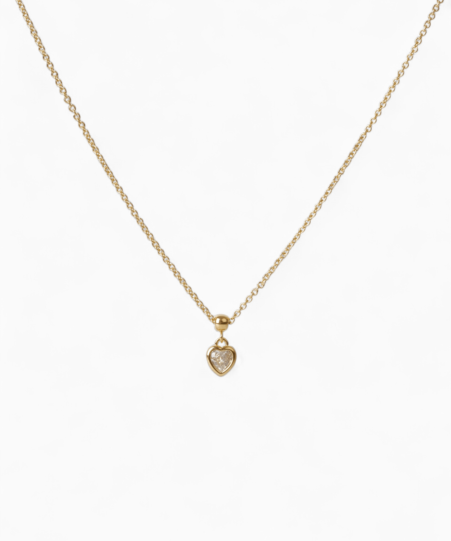 Bezel Heart Necklace - Coddle Heaven