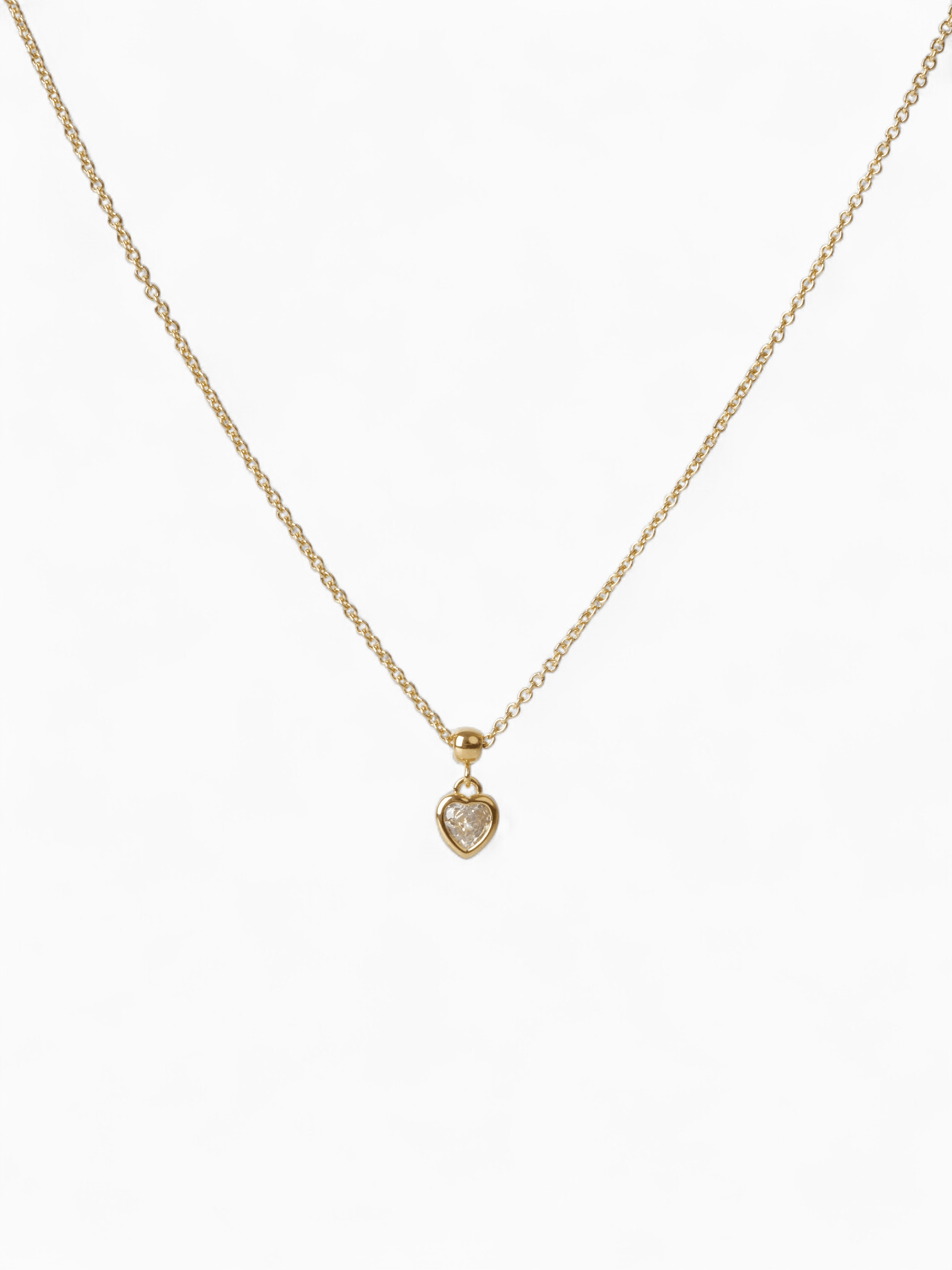 Bezel Heart Necklace - Coddle Heaven