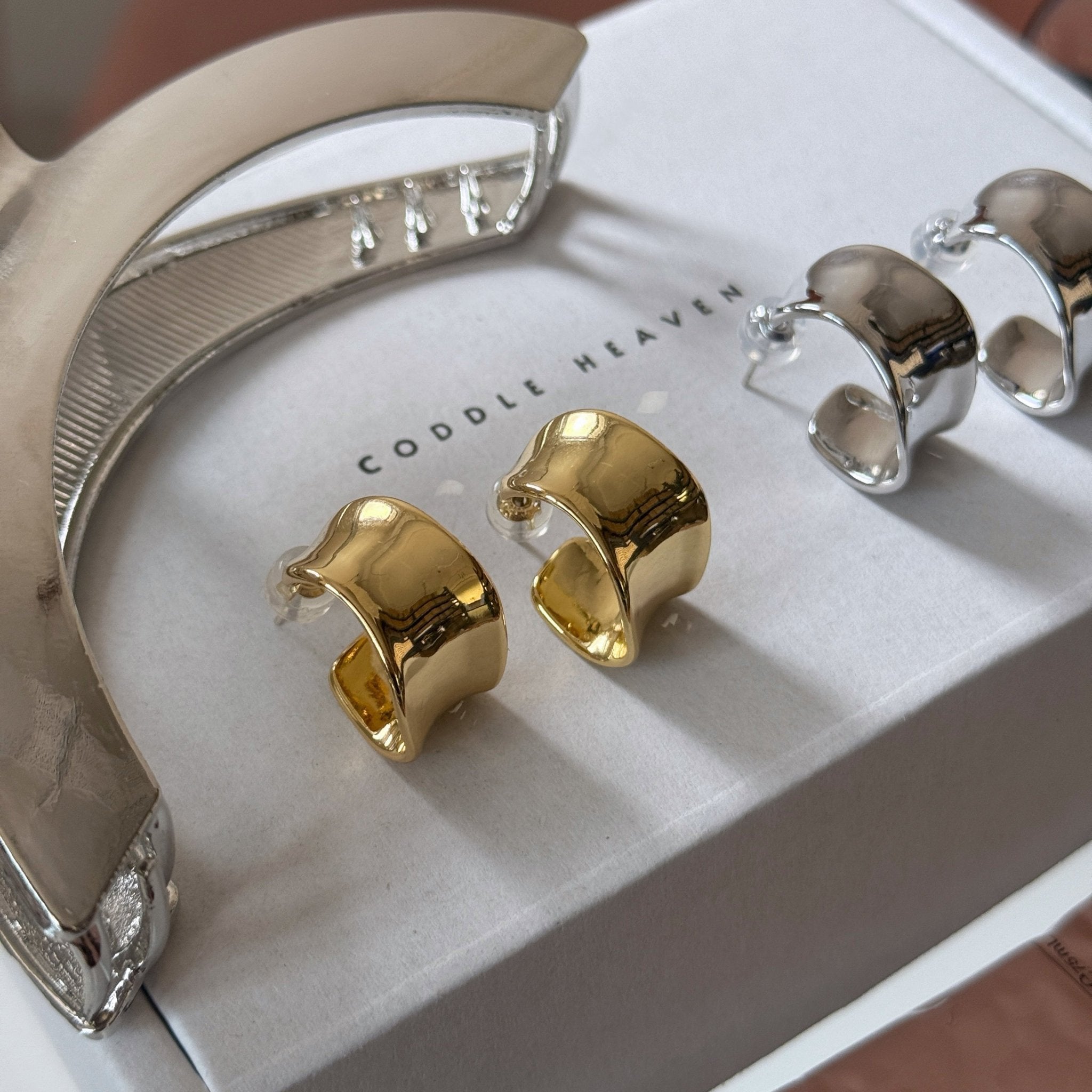 Bold C Hoops Earrings - Coddle Heaven