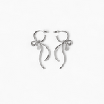 Bow & Circle Tag Earrings - Coddle Heaven